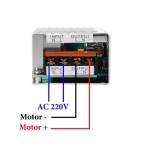 Ρυθμιστής στροφών μοτέρ 220V AC 4000W με ψηφιακό χειριστήριο